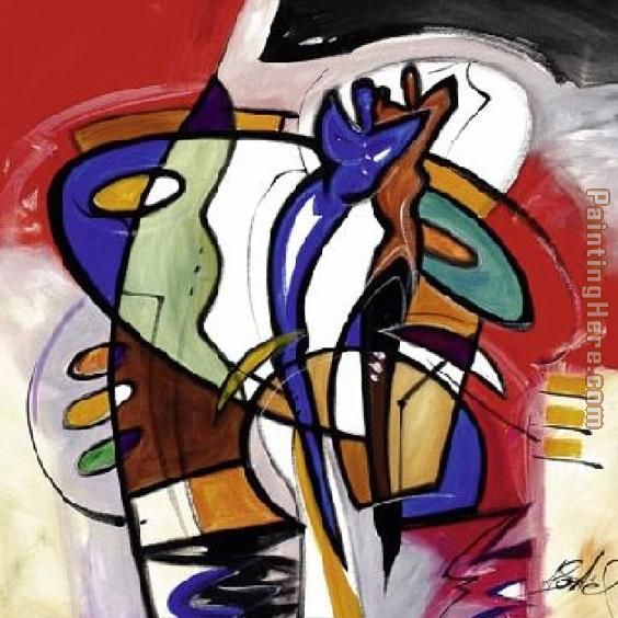 Paint the Town Red II painting - Alfred Gockel Paint the Town Red II art painting